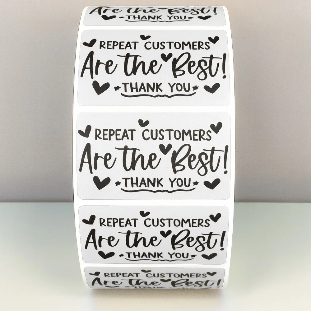 Repeat Customers Are the Best Stickers – Thank You Labels for Small Business
